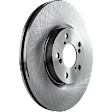 Front Brake Disc, Natural Finish, Plain Surface, Vented, 5 Lugs, 329.95 mm