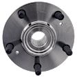4-Wheel Set Front and Rear, Driver and Passenger Side Wheel Hubs, Front - Without Bearing; Rear - With Bearing