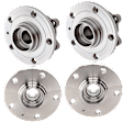Front and Rear, Driver and Passenger Side Wheel Hub, 5 Lugs, With Bearing