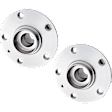 Front, Driver and Passenger Side Wheel Hub, 5 Lugs, With Bearing