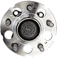 Rear, Driver and Passenger Side Wheel Hub, 5 Lugs, With Bearing