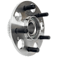 2-Wheel Set Rear, Driver and Passenger Side Wheel Hubs, With Bearing, ABS tone ring and wheel studs