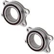 Rear, Driver and Passenger Side Wheel Bearing, Set of 2