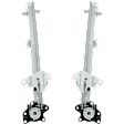 Front, Driver and Passenger Side Power Window Regulator, Without Motor