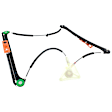 Front and Rear, Driver and Passenger Side Power Window Regulator, Without Motor