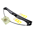 Front and Rear, Driver and Passenger Side Power Window Regulator, Without Motor