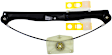 Front and Rear, Driver Side Window Regulators, Power, Without Motor
