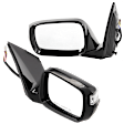 Driver and Passenger Side Mirror, Power Adjust, Heated, Manual Folding, Paintable, In-housing Signal Light, With Memory, No Puddle Light, No Auto-Dim, No Blind Spot Feature