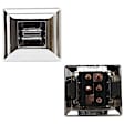 Front or Rear Window Switches, Chrome, 1-Button
