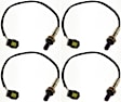 Before and After Catalytic Converter, Driver and Passenger Side Oxygen Sensor, Set of 4, 4-wire