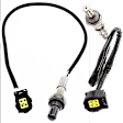 Before and After Catalytic Converter Oxygen Sensor, Set of 2, 4-wire, Heated, 4-Wire, Threaded-in type