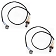 After Catalytic Converter, Front and Rear Oxygen Sensor, Set of 2, 4-wire