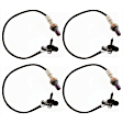 Before and After Catalytic Converter, Driver and Passenger Side Oxygen Sensors, 4-wire
