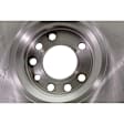 Front and Rear Brake Disc, 4-Wheel Set, Plain Surface, Vented, 5 Lugs