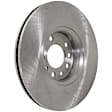 Front and Rear Brake Disc, 4-Wheel Set, Plain Surface, Vented, 5 Lugs