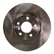 Front and Rear Brake Disc, 4-Wheel Set, Plain Surface, Vented, 5 Lugs
