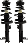 Front, Driver and Passenger Side Fully Loaded Struts, Twin-tube, FWD, without Performance Package, without Electronic Adjustable Suspension