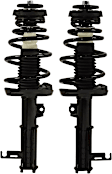 Front, Driver and Passenger Side Fully Loaded Struts, FWD, without Performance Package, without Electronic Adjustable Suspension