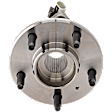 4-Wheel Set Front and Rear, Driver and Passenger Side Wheel Hubs, with Bearing, with Sensor, FWD