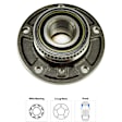 Front, Driver and Passenger Side Wheel Hub, 5 Lugs, With Bearing, RWD