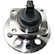 4-Wheel Set Front and Rear, Driver and Passenger Side Wheel Hubs, With Bearing, With Sensor, Threaded Flange Mounting Holes