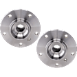 Rear, Driver and Passenger Side Wheel Hub, 5 Lugs, Without Bearing