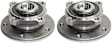 Front, Driver and Passenger Side Wheel Hub, 5 Lugs, With Bearing