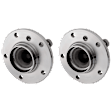 Front, Driver and Passenger Side Wheel Hub, 5 Lugs, With Bearing