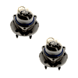 2-Wheel Set Rear, Driver and Passenger Side Wheel Hubs, With Bearing, With Sensor, FWD, 4-Wheel ABS