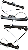 2006 BMW 550i - Front, Driver and Passenger Side Power Window Regulator, Without Motor