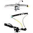 Front and Rear, Driver Side Window Regulator, Power, With Motor, E46 Body, Sedan/Wagon