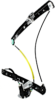 Front and Rear, Driver Side Window Regulator, Power, With Motor, E46 Body, Sedan/Wagon