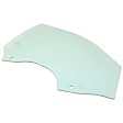 Front, Driver and Passenger Side Door Glasses, Green Tint, Replaces NAGS No. FD25622 GTNN, FD25623 GTNN