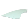 Front, Driver and Passenger Side Door Glasses, Green Tint, Replaces NAGS No. FD25622 GTNN, FD25623 GTNN