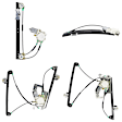 Front and Rear, Driver and Passenger Side Power Window Regulator, With Motor