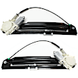 Rear, Driver and Passenger Side Window Regulators, Power, With Motor