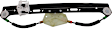 Rear, Driver and Passenger Side Power Window Regulator, Without Motor