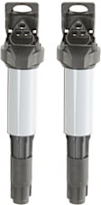 Ignition Coils, Set of 2, (6 Cyl., 2.2L/2.5L/3.0L/3.2L)/(8 Cyl., 4.4L/4.6L/4.8L)/12 Cyl., 6.0L Engines, Triangular Connector Shape