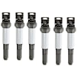 Ignition Coils, Set of 6, (6 Cyl., 2.2L/2.5L/3.0L/3.2L)/(8 Cyl., 4.4L/4.6L/4.8L)/12 Cyl., 6.0L Engines, Triangular Connector Shape