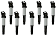 Ignition Coils, Set of 8, (6 Cyl., 2.2L/2.5L/3.0L/3.2L)/(8 Cyl., 4.4L/4.6L/4.8L)/12 Cyl., 6.0L Engines, Triangular Connector Shape
