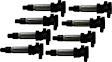 Ignition Coils, Set of 8, 8 Cylinder, 4.4/4.6L Engine, Single Coil Design