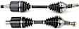 Front, Driver and Passenger Side Axle Assembly - Set of 2 FWD