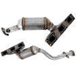 Front and Rear Catalytic Converter, Federal EPA Standard, 46-State Legal (Cannot ship to CA, CO, NY or ME), Direct JC Whitney Series, Direct Fit