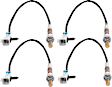 2003 Chevrolet Silverado 1500 - Before and After Catalytic Converter, Driver and P Oxygen Sensor, Engine VIN: T, FI, Naturally Aspirated, GAS, Set of 4, 4-wire, 8 Cyl 5.3L