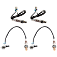 Before and After Catalytic Converter Oxygen Sensors, Set of 4, 4-wire
