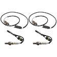 Before and After Catalytic Converter Oxygen Sensor, Set of 4, 4-wire