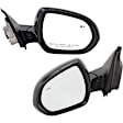 Driver and Passenger Side Mirror, Power Adjust, Heated, Manual Folding, Paintable, No Signal Light, No Memory, No Puddle Light, No Auto-Dim, With Blind Spot Detection in Glass