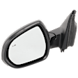 Driver and Passenger Side Mirror, Power Adjust, Heated, Manual Folding, Paintable, No Signal Light, No Memory, No Puddle Light, No Auto-Dim, With Blind Spot Detection in Glass