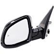 Driver and Passenger Side Mirror, Power Adjust, Heated, Power Folding, Paintable, In-housing Signal Light, With Memory, No Puddle Light, No Auto-Dim, With Blind Spot Detection in Glass
