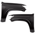 Front, Driver and Passenger Side Fender